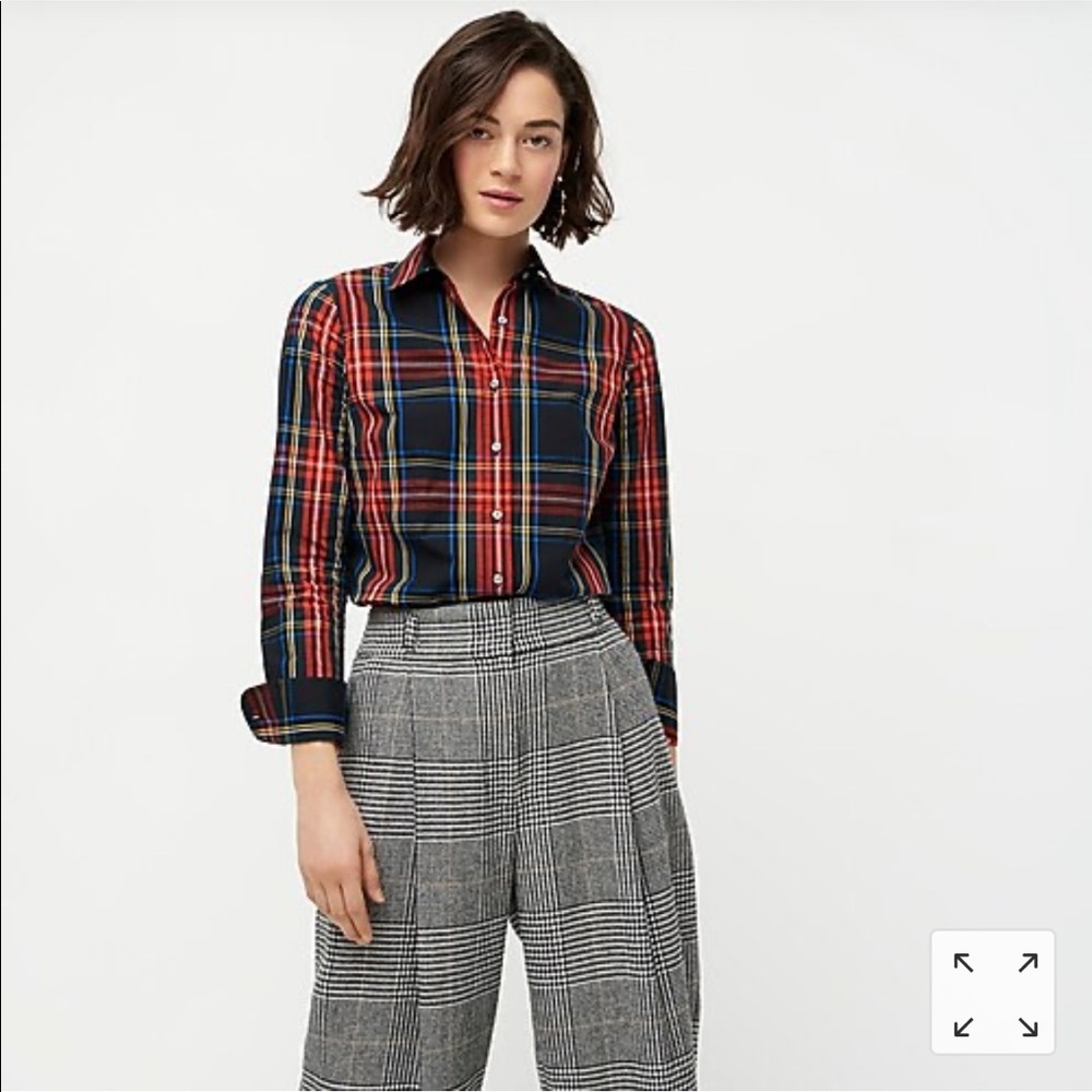 J.Crew Woven Plaid Button Down Shirt